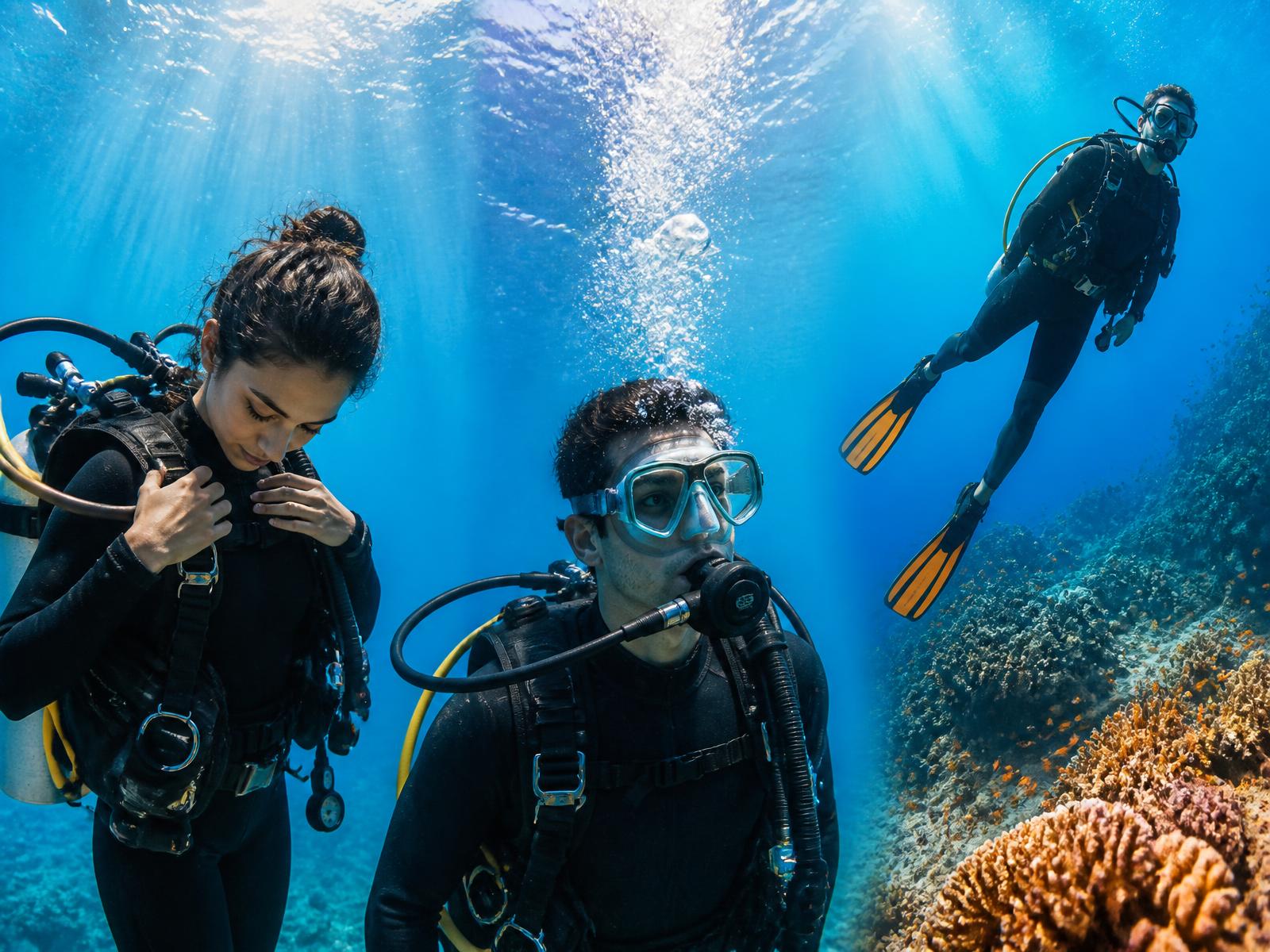 Scuba diver underwater