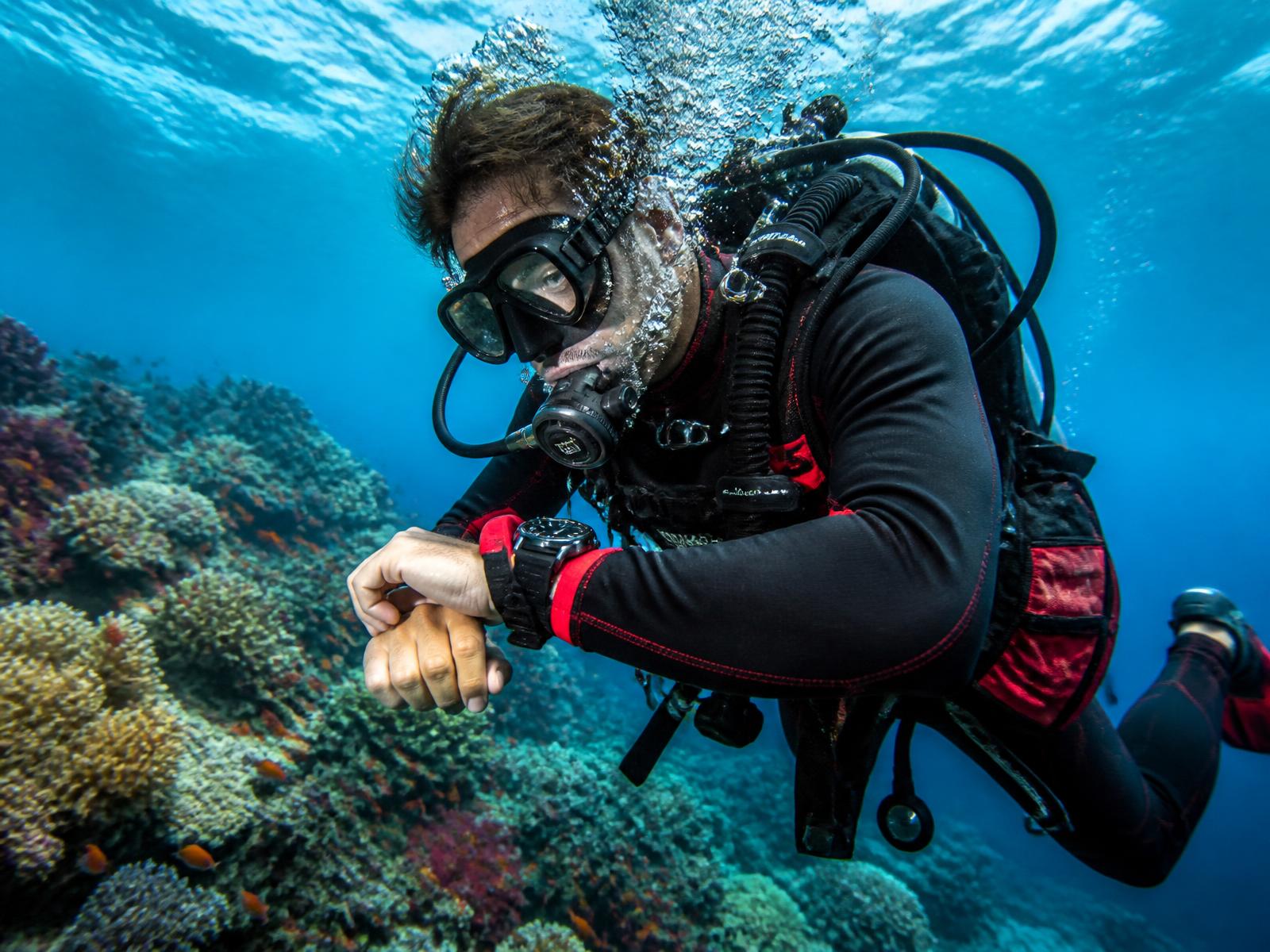 Scuba diver underwater